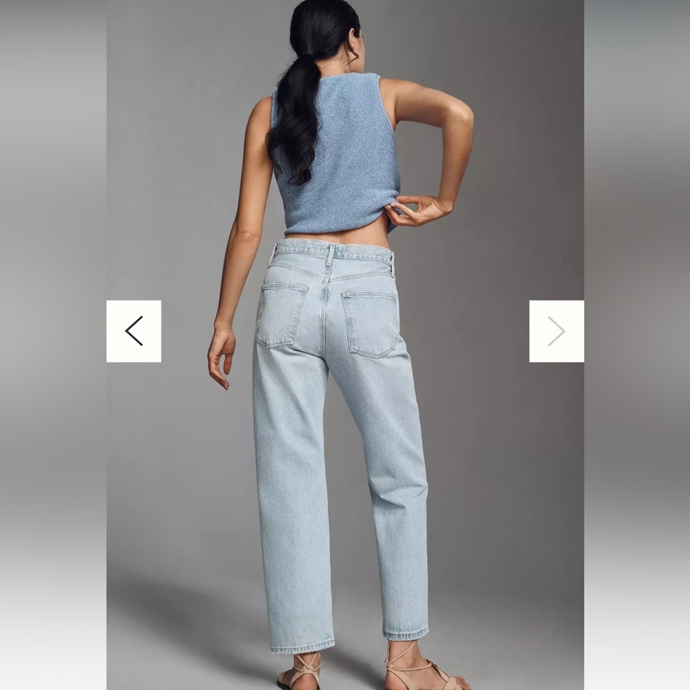 AGOLDE 90's Mid-Rise Loose Straight-Leg Jeans in Segment